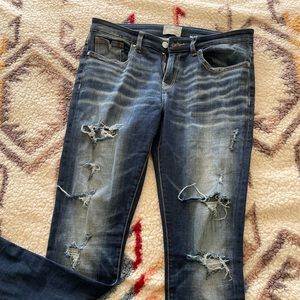 BKE Denim Payton Skinny distressed jeans. Size 31L.